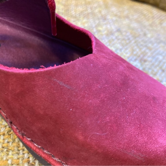 GUDRUN SJODEN red nubuck shoes, size 37 - Picture 6 of 6